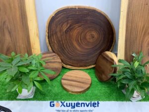 bàn cà phê gỗ me tây