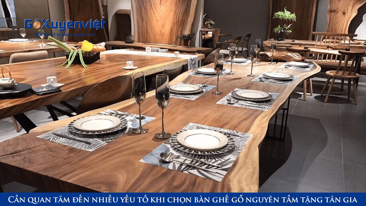 bàn gỗ nguyên tấm