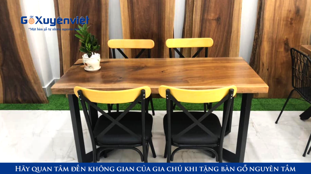 bàn gỗ nguyên tấm