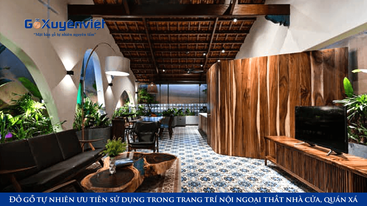 mặt bàn gỗ tự nhiên nguyên tấm