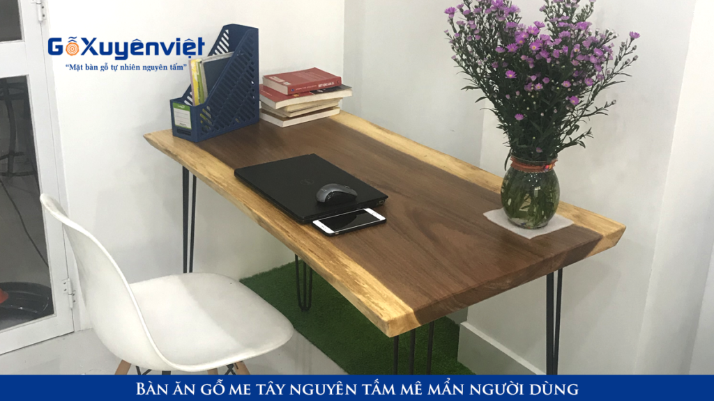 Bàn gỗ me tây nguyên tấm