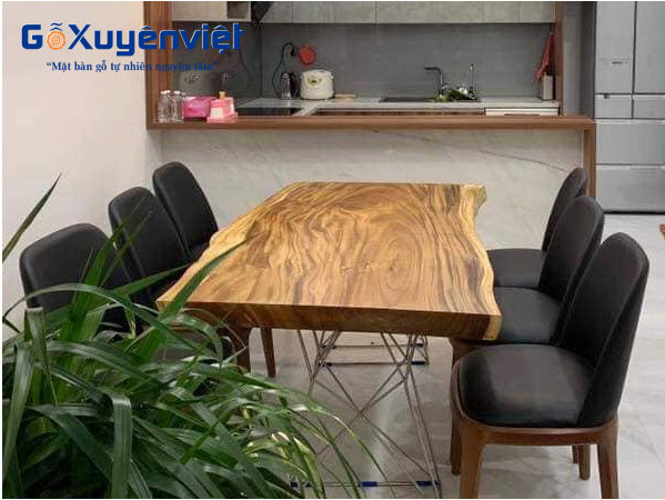 Bàn làm việc gỗ me tây cho phòng giám đốc 