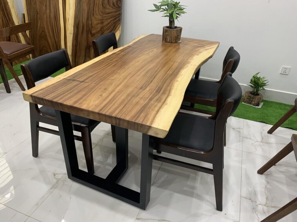 bàn gỗ me tây nguyên tấm