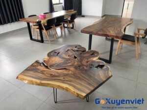  Bàn gỗ me tây nguyên tấm