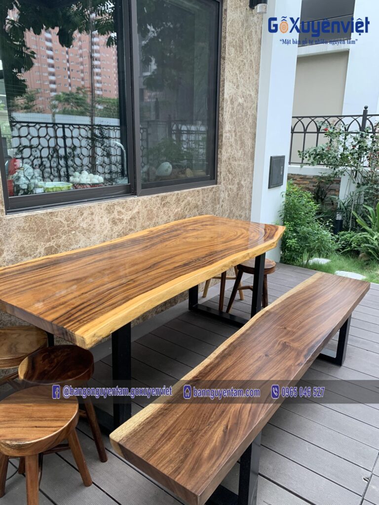 bàn gỗ me tây nguyên khối bàn gỗ me tây nguyên khối