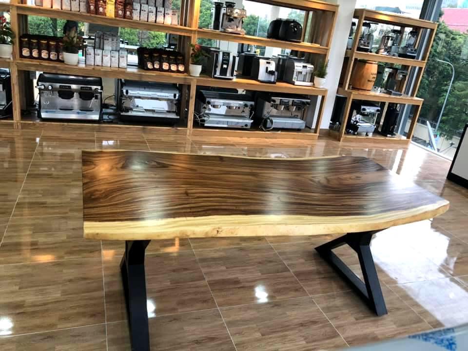 bàn gỗ me tây nguyên tấm