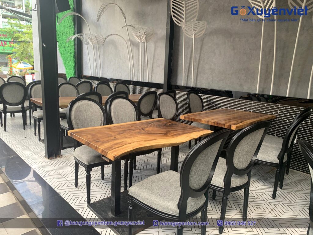 mẫu bàn ăn gỗ me tây