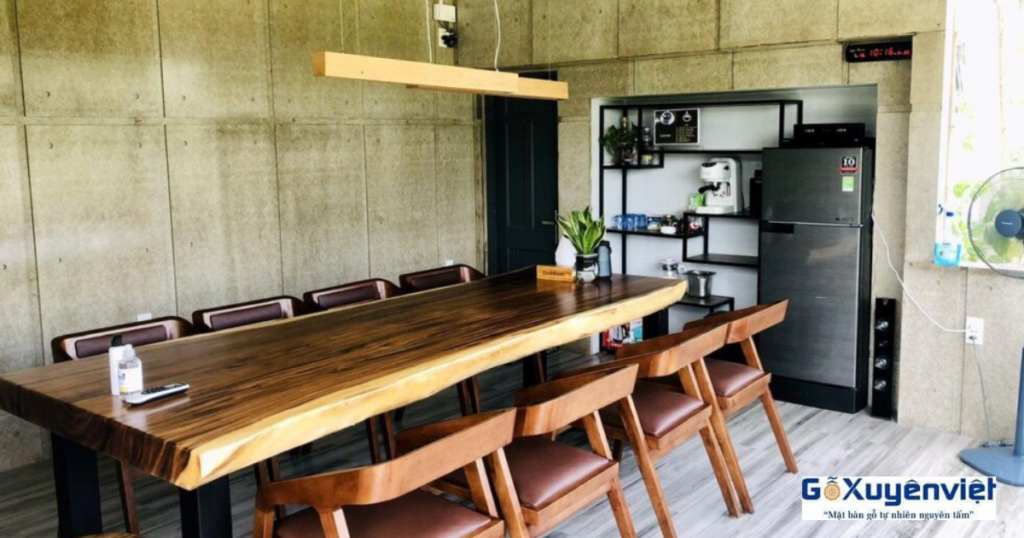 Bàn gỗ me tây nguyên tấm