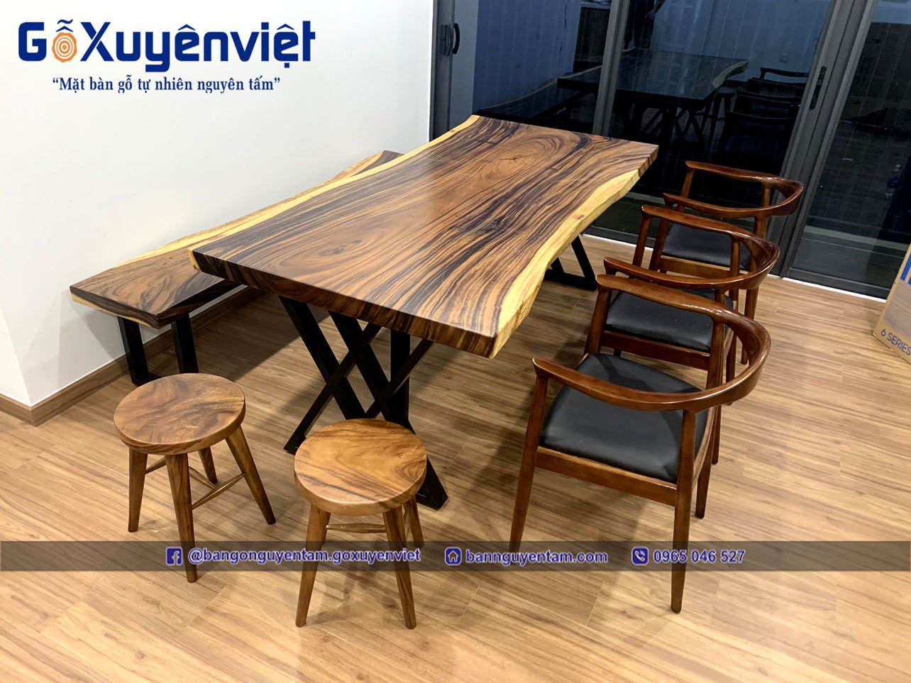 bàn ăn gỗ me tây nguyên tấm bàn ăn gỗ me tây nguyên tấm