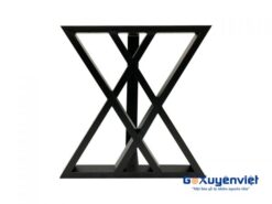 Chân bàn sắt sơn đen tĩnh điện chữ 2X