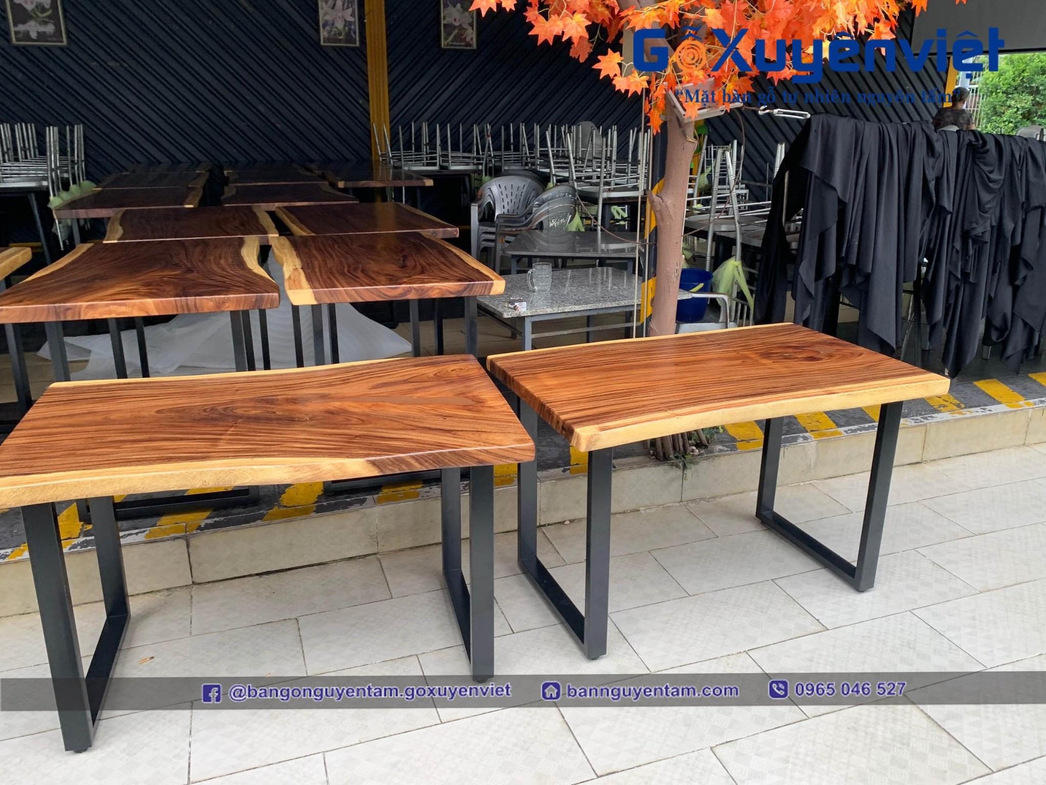bàn ăn gỗ me tây