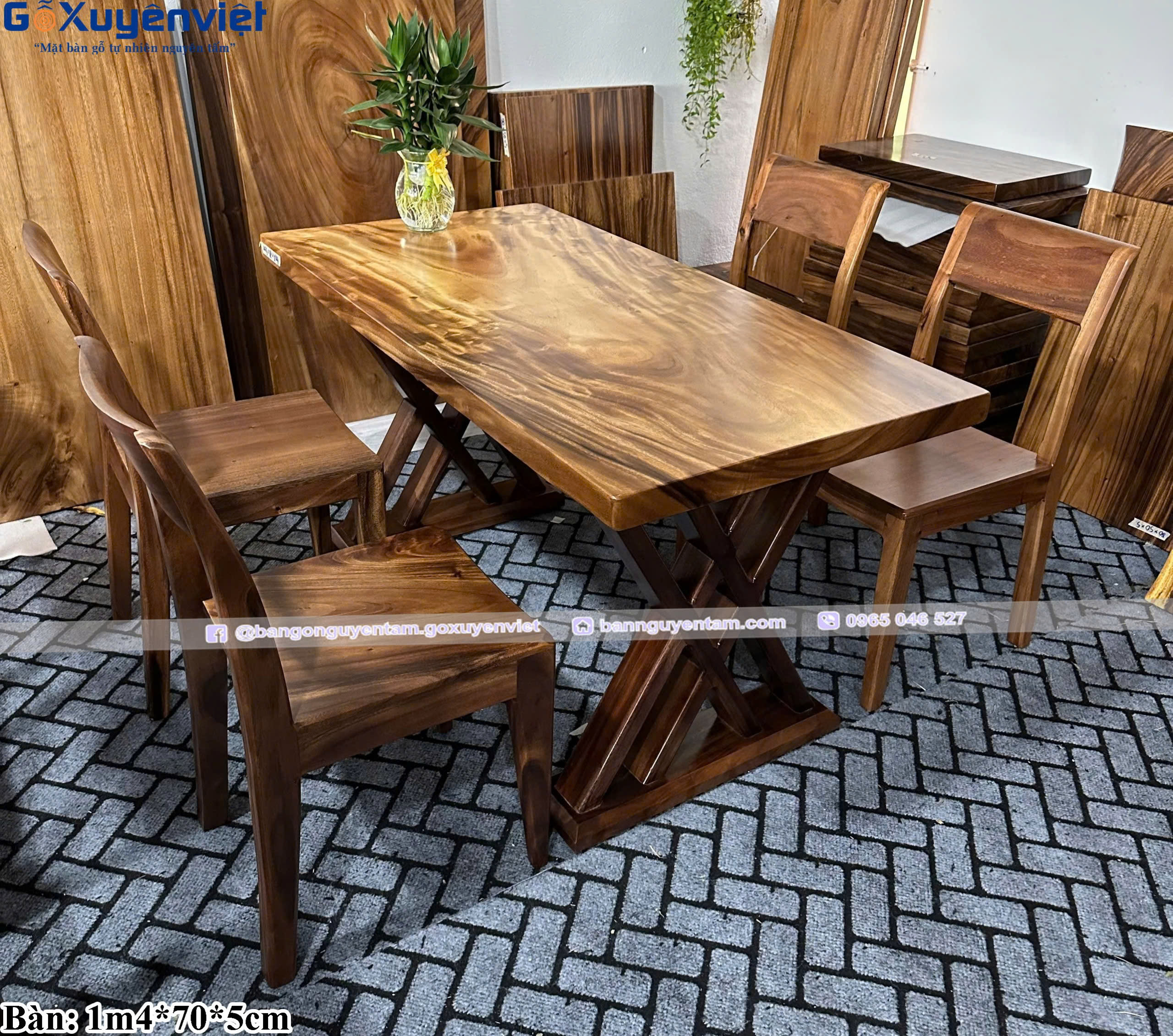 Ghế gỗ me tây cao cấp